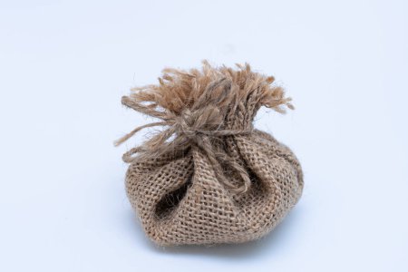 Téléchargez les photos : Herbs in sachets and bags on burlap rustic style - en image libre de droit