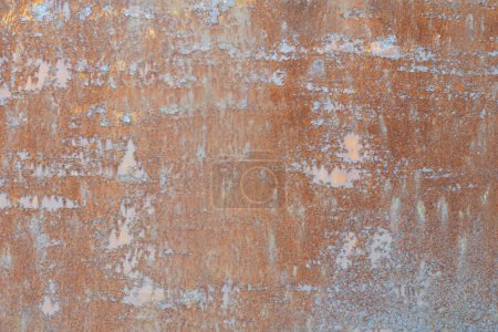 Photo for Rusty iron wall. Old brown background. Metallic texture - Royalty Free Image