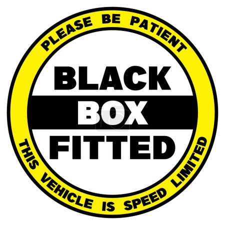 Photo for Please Be Patient - Black Box Fitted - Car Auto Design - Royalty Free Image