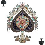 Playing Cards - Ace Of Spades - Digital Decoupage Design