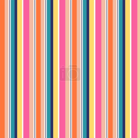 Colorful Vertical Stripes - Colored Tile Design 
