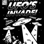 Attack From Space - Ufo's Invade - Flying Saucers Poster Art 