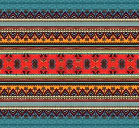 Ethnic Style - Boho Patterned Tile Design 