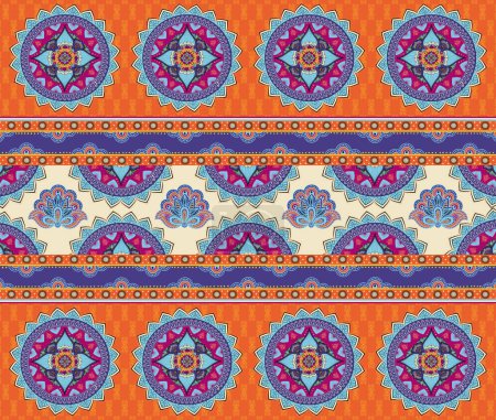 Mandalas de Bohemia - Estilo étnico Azulejos Diseño Patrón de fondo