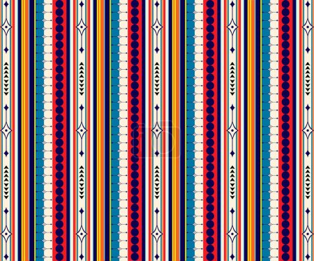 Vertical Patterned Lines - Colorful Striped Tile Design 