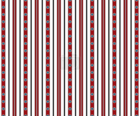 Red And White Circles And Stripes Tile Pattern Background 