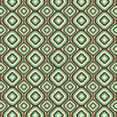 Photo for Retro Mid Century 1970s Pattern - Royalty Free Image