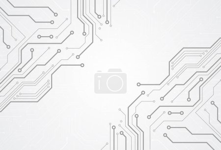 Photo for Abstract digital background with technology circuit board texture. Electronic motherboard illustration. Communication and engineering concept. Vector illustration - Royalty Free Image
