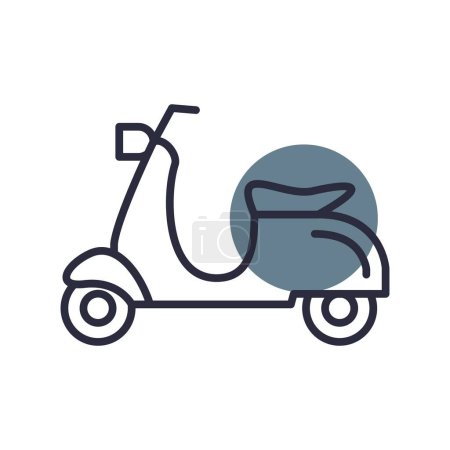 Illustration for Scooter Car Creative Icons Desig - Royalty Free Image