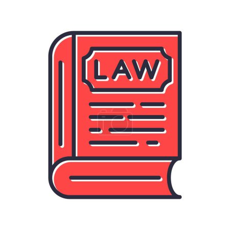 Ilustración de Law Book Creative Icons Desig - Imagen libre de derechos