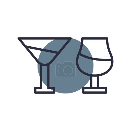 Photo for Glass Creative Icons Desig - Royalty Free Image