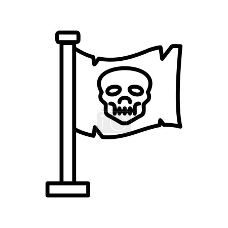 Photo for Pirates Flag Creative Icons Desig - Royalty Free Image