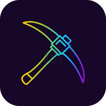 Photo for Pickaxe Creative Icons Desig - Royalty Free Image