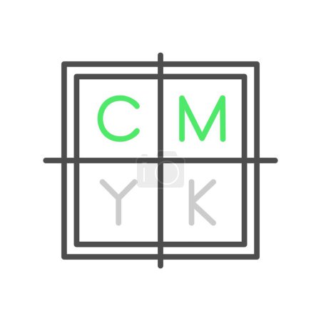 Photo for Cmyk Creative Icons Desig - Royalty Free Image