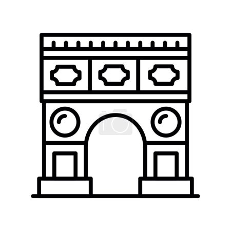 Illustration for Triumphal Arc Creative Icons Design - Royalty Free Image