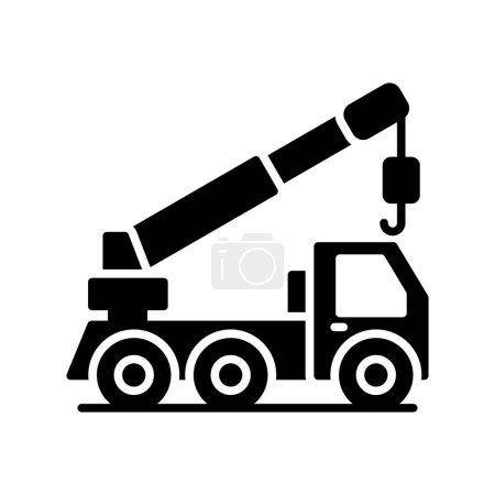 Illustration for Crane Truck Creative Icons Design - Royalty Free Image