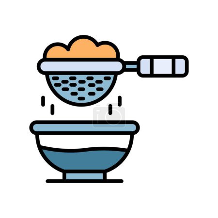 Illustration for Strainer Creative Icons Design - Royalty Free Image