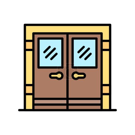 Illustration for Door Creative Icons Design - Royalty Free Image