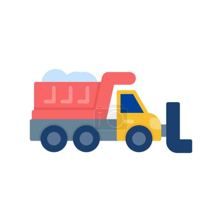Illustration for Snowplow Creative Icons Design - Royalty Free Image