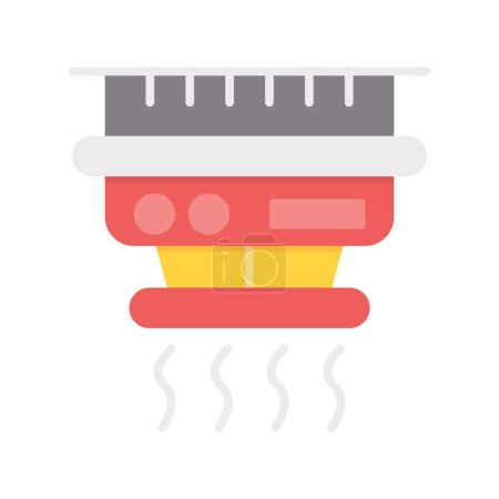 Illustration for Smoke Detector Creative Icons Design - Royalty Free Image