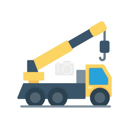 Illustration for Crane Truck Creative Icons Design - Royalty Free Image