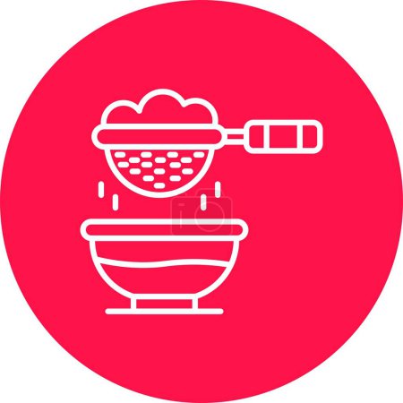 Illustration for Strainer Creative Icons Design - Royalty Free Image