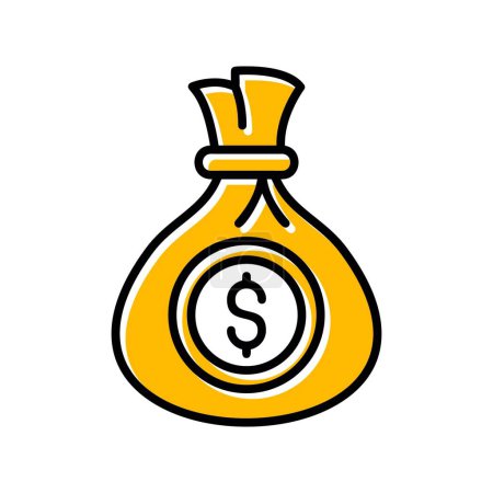 Illustration for Money Bag Creative Icons Desig - Royalty Free Image