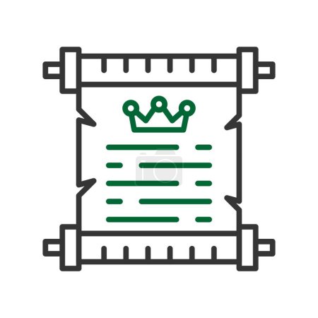 Illustration for Scroll Creative Icons Desig - Royalty Free Image