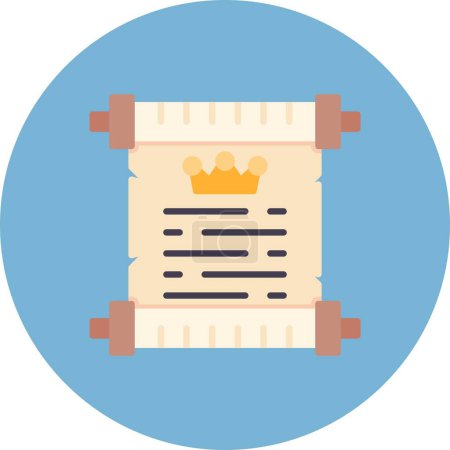 Illustration for Scroll Creative Icons Desig - Royalty Free Image