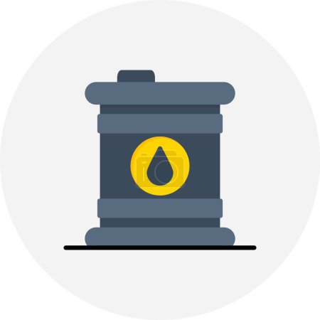 Photo for Oil Barrel Creative Icons Desig - Royalty Free Image