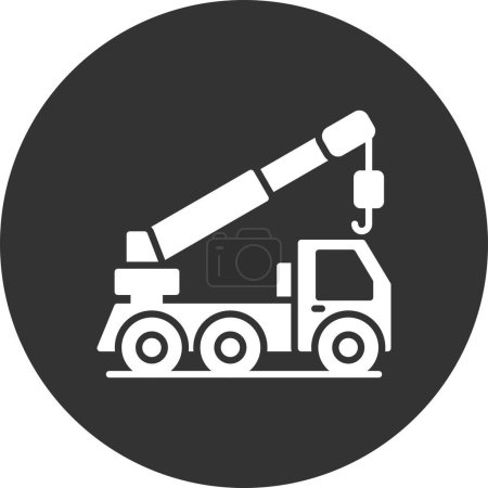 Illustration for Crane Truck Creative Icons Desig - Royalty Free Image