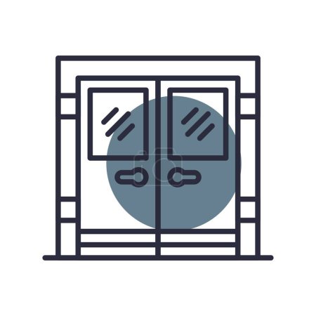 Illustration for Door Creative Icons Desig - Royalty Free Image