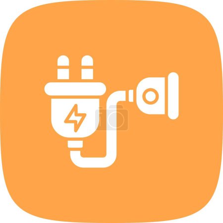 Illustration for Extension Cord Creative Icons Desig - Royalty Free Image