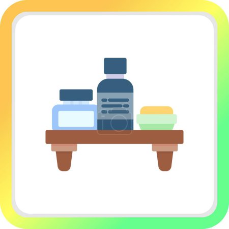 Illustration for Amenities Creative Icons Desig - Royalty Free Image
