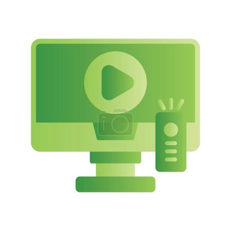 Illustration for Watch Tv Creative Icons Desig - Royalty Free Image