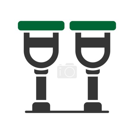 Photo for Crutches Creative Icons Desig - Royalty Free Image