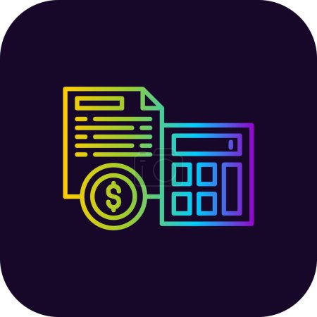 Illustration for Accountant Creative Icons Desig - Royalty Free Image