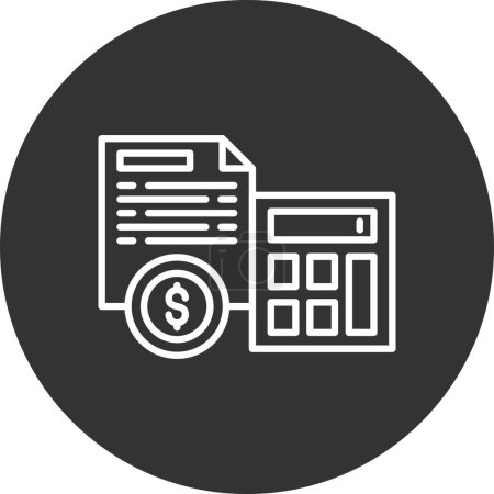Illustration for Accountant Creative Icons Desig - Royalty Free Image