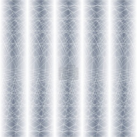 Ilustración de Líneas blancas abstractas sobre fondo gris con patrones de luz. - Imagen libre de derechos
