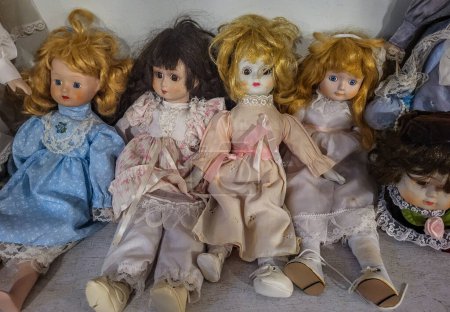 Photo for Doll dolls in the market - Royalty Free Image