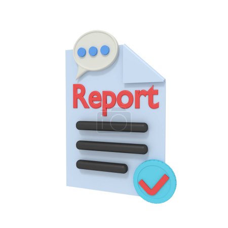 Photo for Report checklist on document - Royalty Free Image
