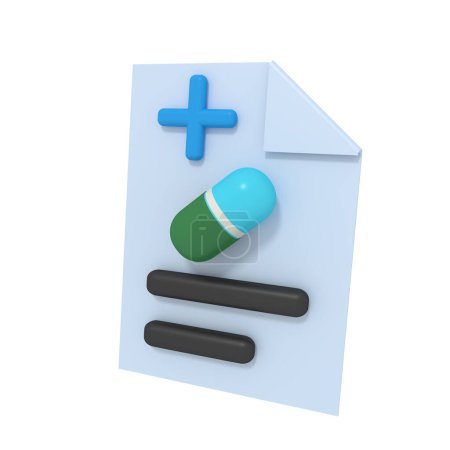 Photo for Rendering 3d of Medicine capsule guide - Royalty Free Image