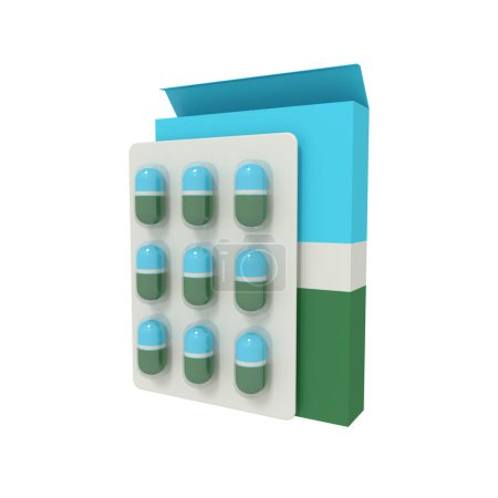 Téléchargez les photos : Rendu 3d de médecine capsule santé - en image libre de droit