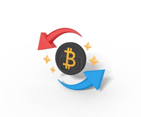 Photo for Bitcoin turnover in business - Royalty Free Image