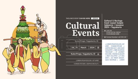 Foto de Javanese Merti desa idea de plantilla de diseño de ceremonia de cultura para redes sociales post - Imagen libre de derechos