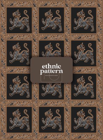 Illustration for Luxury Indonesian batik pattern illustration - Royalty Free Image