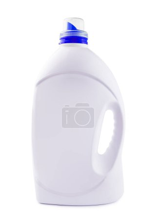 Téléchargez les photos : Blank white detergent bottle mock up, front view - en image libre de droit