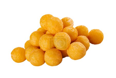Téléchargez les photos : Cheese balls with garlic isolated on white - en image libre de droit