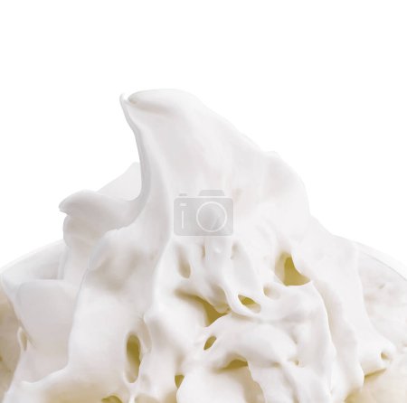 Photo for Cream of coffee mocha milkshake isolated - Royalty Free Image