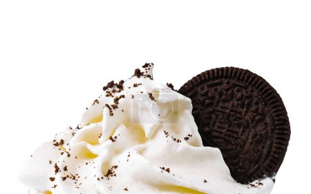Photo for Coffee mocha milkshake with cookies and cream - Royalty Free Image
